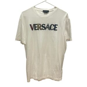 Versace Multicolor Logo White T-Shirt